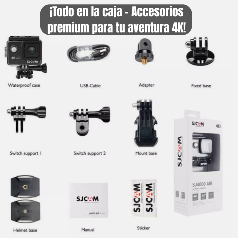 MYPOV Explorer 4K: Cámara de Acción Ultra HD para Aventuras Extremas (Modelo: SJ4000 AIR)