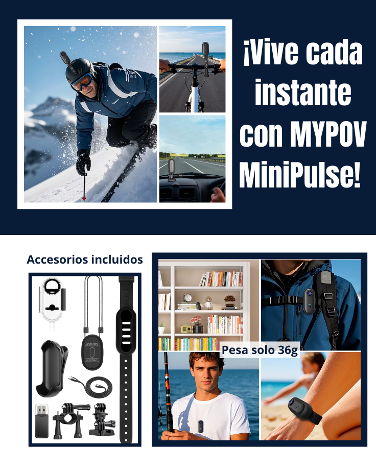 MYPOV MiniPulse 4K - Tu Aliada Compacta de Aventuras