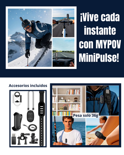MYPOV MiniPulse 4K - Tu Aliada Compacta de Aventuras
