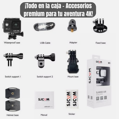 MYPOV Explorer 4K: Cámara de Acción Ultra HD para Aventuras Extremas (Modelo: SJ4000 AIR)