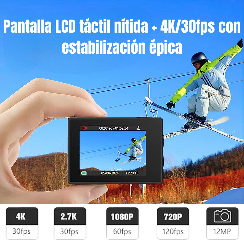 MYPOV Explorer 4K: Cámara de Acción Ultra HD para Aventuras Extremas (Modelo: SJ4000 AIR)