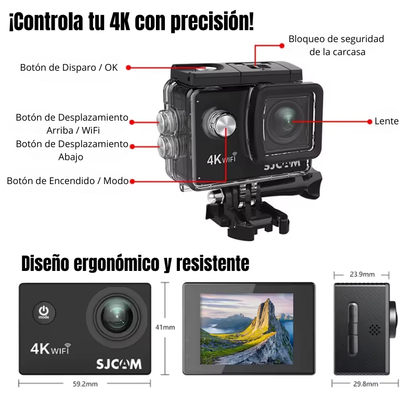 MYPOV Explorer 4K: Cámara de Acción Ultra HD para Aventuras Extremas (Modelo: SJ4000 AIR)